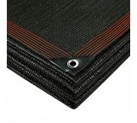 Filet d'ombrage 170 x 340 cm Coupe-Vent Perméable à l'eau, avec Bordure, avec Œillets Voile Ombrage Coupe-Vent pour Serre Jardin Pergola Pet House, Noir