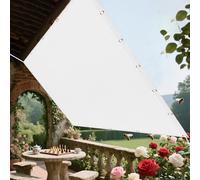 Filet d'ombrage 2.1 x 3.4 m Protection Solaire Filet D’Ombrage Rectangulaire Résistant pour Serre Jardin Couverture Potager Terrasse, Blanc
