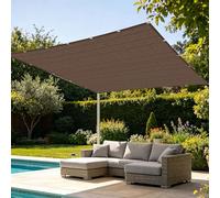 Filet d'ombrage 2.3 x 3.1 m Anti UV Filet D’Ombrage Rectangulaire Résistant pour Potager, Serre, Balcon, Terrasse, Pergola, Patio, Brun