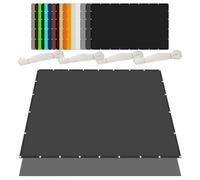 Filet d'ombrage 2.4 x 3.5 m Anti UV Polyester Imperméable Ombrage PES Toile Ombrage Pergola Auvent Résistant l'eau Polyester pour en Plein Air, Jardin & Terrasse, Gris Foncé