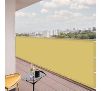 Filet d'ombrage 2.4 x 3 m Imperméable PES Protection 98% UV Toile Ombrage Exterieur pour Pergola avec Oeillets pour Patio Jardin, Terrasse, Extérieur, Balcon, Couleur Crème