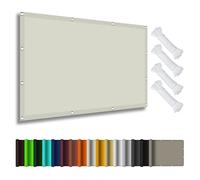 Filet d'ombrage 2.6 x 4 m Imperméable Protection UV 98% Résistant Aux UV Toile d'ombrage Auvent avec Corde Libre Facile à Plier pour Jardin, Terrasse, Camping, Balcon, Beige