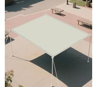 Filet d'ombrage 2 x 2.8 m Respirant Protection des Rayons UV Toile de Protection Solaire Résistant l'eau Polyester pour Jardin, Terrasse, Camping, Balcon, Beige