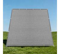 Filet d'ombrage 2 x 3.8 m Vent et Perméable à l'eau Voile d'ombrage Rectangulaire Résistant pour Serre Jardin Couverture Potager Terrasse, Gris Clair