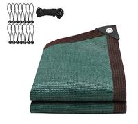 Filet d'ombrage - 2 x 4 m - Avec œillets - Taux d'ombrage de 90 % - Résistant aux UV - Voile d'ombrage pour jardin, plante extérieure, avec corde de fixation