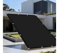Filet d'ombrage 220 x 220 cm Imperméable, Protection Rayons UV Voile d'ombrage Imperméable avec Œillets pour Patio Jardin, Terrasse, Extérieur, Balcon, Noir