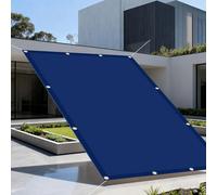 Filet d'ombrage 220 x 390 cm Imperméable, Protection Rayons UV Voile d'ombrage Imperméable avec Œillets pour Patio Jardin, Terrasse, Extérieur, Balcon, Bleu Foncé