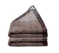 Filet d'ombrage 225 x 300 cm Résistant Aux UV et Au Vent Bloquer Les Rayons UV, avec Œillets Tissu d'ombrage pour Pergola, Terrasse, Serre, Poulailler, Plantes, Marron