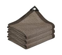 Filet d'ombrage 225 x 400 cm Résistant Aux UV et Au Vent Bloquer Les Rayons UV, avec Œillets Toile Ombrage Bache pour Pergola, Terrasse, Serre, Poulailler, Plantes, Marron