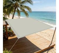 Filet d'ombrage 230 x 450 cm Imperméable Rectangulaire Toile Ombrage Exterieur avec Oeillets et Cordons pour Patio, Pergola, Jardin Extérieurterrasse Balcon, Blanc cassé