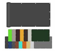 Filet d'ombrage 250 x 450 cm Imperméable Rectangulaire Toile Ombrage Exterieur avec Oeillets et Cordons pour Serre, Plantes, Poulailler, Camping Extérieur, Gris Foncé