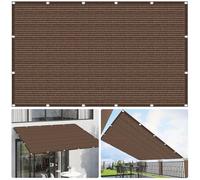Filet d'ombrage 260 x 560 cm Respirante 98% Anti UV Toile Ombrage Auvent Cordes de Fixation Incluses pour en Plein Air, Jardin & Terrasse, Brun