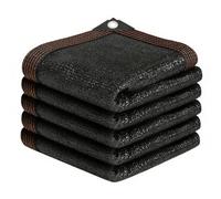 Filet d'ombrage 265 x 475 cm Coupe-Vent Perméable à l'eau, avec Bordure, avec Œillets Protection Solaire Extérieure Filet d'ombrage pour Serre Jardin Pergola Pet House, Noir
