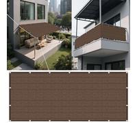 Filet d'ombrage 280 x 700 cm Respirante Anti 98% UV Respirante Filet d'ombrage Extérieur Cordes de Fixation Incluses pour Serre/Jardin/Pergola/Patio Lawn, Brun