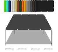 Filet d'ombrage 290x370cm Ombrage, UV Protection 98%, Résistant, Ventpour Voile d'ombrage Terrasse Plusieurs Tailles et Coloris pour Jardin, Terrasse, Balcon, Extérieur, Gris Foncé