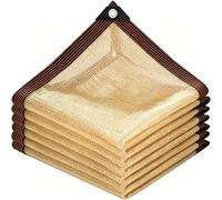 Filet d'ombrage 3.1 x 3.1 m Coupe-Vent et Perméable à l'eau, Anti-UV, Résistant, avec Œillets Voiles d'ombrage Résistant pour Patio Serre Jardin Pergola Pet House, Couleur Crème