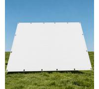 Filet d'ombrage 3.1 x 3.1 m Vent et Perméable à l'eau Filet Ombrage Plusieurs Tailles pour Serre Jardin Couverture Potager Terrasse, Blanc