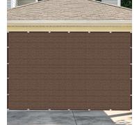 Filet d'ombrage 3.1 x 3.2 m Respirant Voile d'ombrage pour Terrasse Plusieurs Tailles pour Couverture Végétale Serre Jardin Pergola Patio Lawn Pet House, Brun