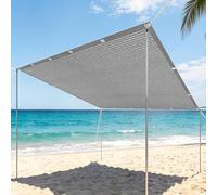 Filet d'ombrage 3.1 x 3.5 m Vent et Perméable à l'eau Filet Anti Chaleur Extérieur avec Œillets pour Couverture Végétale Serre Jardin Pergola Patio Lawn Pet House, Gris Clair