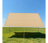 Filet d'ombrage 3.2 x 3.4 m Anti UV Filet D’Ombrage Rectangulaire avec Œillets pour Couverture Végétale Serre Jardin Pergola Patio Lawn Pet House, Jaune Sable