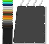 Filet d'ombrage 310x320cm Imperméable, Ombrage, UV Protection 98%, Solaire Voile d'ombrage Terrasse Plusieurs Tailles et Coloris pour Jardin, Terrasse, Balcon, Extérieur, Gris Foncé