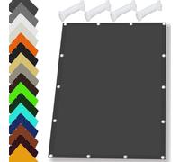 Filet d'ombrage 310x380cm Imperméable, Ombrage, UV Protection 98%, Solaire Voiles Rectangulaire Bâche Plusieurs Tailles et Coloris pour Jardin, Terrasse, Balcon, Extérieur, Gris Foncé