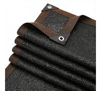 Filet d'ombrage 370 x 460 cm Coupe-Vent Perméable à l'eau, avec Bordure, avec Œillets Protection Solaire Extérieure Filet d'ombrage pour Serre Jardin Pergola Pet House, Noir