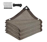 Filet d'ombrage - 5,5 x 10 m - Avec œillets - Taux d'ombrage de 90 % - Résistant aux UV - Voile d'ombrage pour jardin, plante extérieure, avec corde de fixation