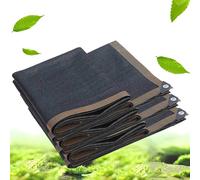 Filet d'ombrage 5x5 Voile d'ombrage Rectangulaire Toile Ombrage Extérieur 3x4 Rectangulaire L'air Peut circuler vers et vers Le Bas - sans perçage,black-5x5m