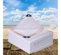 Filet d'ombrage 60% pour Jardin,Toile d'ombrage avec œillets renforcés,Bâche d'ombrage Blanc 1x10m 2.5x6m 3x5m 4x20m 5.5x8m 6x8m 10x14m Filet Protection Solaire extérieur(5x9m)