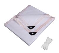 Filet d'ombrage 60% Toile Ombrage pour Jardin extérieur,Tissu d'ombrage Blanc avec œillets,Voile ombrage Pare-Soleil Respirante pour Serre 1.5x2m 2x6m 3x3m 5x17m 6.5x10m 8x8m 11x13m(1x4m)