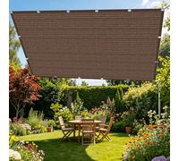 Filet d'ombrage 75 x 800 cm Vent et Perméable à l'eau Filet d'ombrage pour Serre Résistant pour Potager, Serre, Balcon, Terrasse, Pergola, Patio, Brun