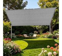 Filet d'ombrage 95 x 100 cm Respirant Filet d'ombrage Perméable à l'eau avec Œillets pour Couverture Végétale Serre Jardin Pergola Patio Lawn Pet House, Gris Clair