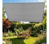 Filet d'ombrage 95 x 100 cm Vent et Perméable à l'eau Filet d'ombrage pour Serre Résistant pour Potager, Serre, Balcon, Terrasse, Pergola, Patio, Gris Clair