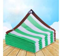 Filet d'ombrage 9mx3m Filet Anti-UV Toile ombrière 90% UV Perméable à l'eau et Respirant Protection de la Vie privée pour extérieur Toit Balcon(Rayures Vertes et Blanches)