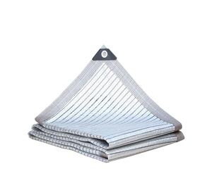 Filet d'ombrage à 75 % pour jardin respirant et rafraîchissant avec œillets en aluminium pour serres, pelouses, poulaillers et courses pour chiens