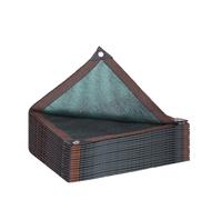 Filet d'ombrage à 90 % - Tissu d'ombrage vert 1 x 5 m 2 x 8 m 4 x 20 m 6 x 15 m - Idéal pour serres, plantes, granges, terrasses, balcons (taille : 600 x 1000 cm)