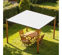 Filet d'ombrage Aluminium 170 x 180 cm Protection Solaire Filet de Protection Solaire Facile à Suspendre pour Terrasse, Camping, Extérieur, Serre, Cour, Balcon, Argent
