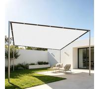 Filet d'ombrage Aluminium 180 x 500 cm Protection UV Bâche Réfléchissante avec Œillets Au Soleil Maillé UV Facile à Suspendre pour Fleurs Plantes Terrasse Jardin Argent, Argent