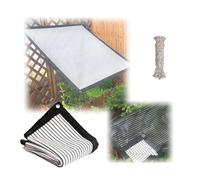 Filet D'ombrage Aluminium 75% Toile De Protection Solaire, Bâche D'ombrage Réfléchissante Pour Auvent De Terrasse, Tissus En Maille Brise Vue, Noir Et Blanc Recto Verso(3.0*8 m/9.8*26.2 ft)