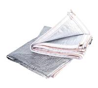 Filet D'ombrage Aluminium Filet pare-soleil en aluminium à taux d'ombrage de 99 % for l'été, abri solaire réfléchissant argenté for voiture, auvent pergola anti-UV(2-line White edge,2.5mx3.0m)