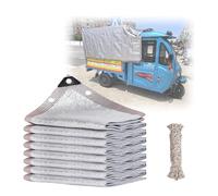 Filet D'ombrage Argenté Pour Voiture, Clôture De Brise Vue 99% Filet En Aluminium Réfléchissant, Tissu Occultant Toile D'ombrage 1*1 1*10 1*20 1.5*2 2*3.5 3*4.5 4*5.5 M(1*1 m/3.3*3.3 ft)