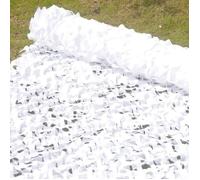 Filet d'ombrage Auvent du Soleil de Tente D'isolation pour la Serre Cachée Jardin, Couche Double, Blanc, 3x5m - RWVoile d'ombrage