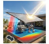 Filet D'ombrage avec Cordes 1.5x2m 4x6m 7.5x8m 6x10m 99% Toile Ombrage en Feuille D'aluminium, Anti - UV Respirante Filets De Pergola pour Serre Patio Chenil Voile Brise Vue(1.5x12.0m)