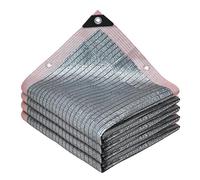 Filet d'ombrage avec œillets,3x5m Voile d'ombrages Feuille d'aluminium,Filet D'ombrage Extérieur,80% Protection Solaire Respirant Perméable Couverture pour Pergola,Terrasse,Serre,Jardin