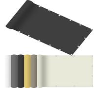 Filet d'ombrage avec Œillets 95 x 230 cm Polyester Taille Personnalisée Voile d'ombrage Rétractable Ondulée avec Cordes Fixes pour Jardin Terrasse Camping, Gris Foncé