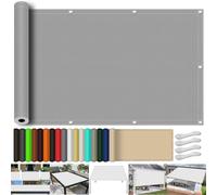 Filet d'ombrage Bache pour Pergola 170 x 220 cm, Multi Couleur et Taille Toiles D'Ombrages UV Protection, Voile d'ombrage Rectangulaire Étanche, pour Terrasse Jardin, Gris Clair