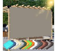 Filet d'ombrage Bache pour Pergola 2.5 x 5.5 m Rayons UV à 98% Housses de Protection avec Œillets Bâche Dombrages pour Patio Être Applicable Jardins, Taupe