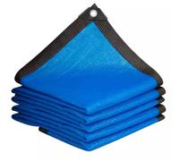 Filet D'ombrage Bache pour Pergola 6×8m Filet Anti Chaleur Extérieur Bleu avec œillets Taux d'ombrage de 85%, pour Serre Jardin Couverture Potager Terrasse