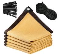 Filet d'ombrage beige 9 x 10 m pour serre 2 x et 1 x 6 m - Protection solaire pour pergola de jardin, terrasse, toit et étang (3 x 7 m)